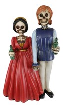 Day of The Dead Romeo And Juliet Skeleton Couple Figurine Love Never Dies Decor - £26.37 GBP