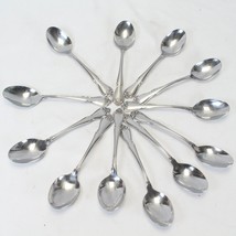 Oneida Arbor Rose True Rose 1881 Rogers Oval Soup Spoons 6.875&quot; Lot of 12 - £35.45 GBP