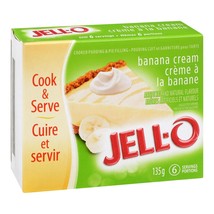 3 X Jell-O Instant Pudding &amp; Pie Filling Banana Cream Flavor 135g /4.8 o... - £22.82 GBP