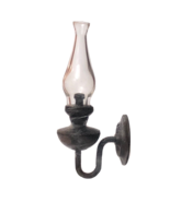 dollhouse miniature CBBW wall mounted oil lamp sconce glass hurricane da... - $14.99