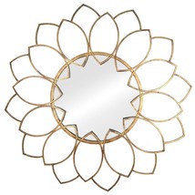 Distressed Antique Bronze Solid Metal Wall Mirror - $2,643.14 MXN