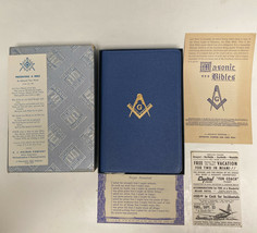 1957 Holman Masonic Bible The Great Light in Masonry 30-M Poland Ohio Lo... - $48.37