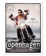 Copenhagen Smokeless Tobacco Man on Motorcycle 2007 Full-Page Print Maga... - £7.74 GBP