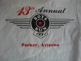 Vintage Parker Arizona 13th Annual Boys Run 1997 Grey T Shirt Men&#39;s Size M - £14.60 GBP