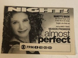 Almost Perfect Tv Guide Print Ad Nancy Travis TPA12 - £4.66 GBP
