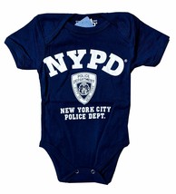 NYPD Baby Infant Bodysuit Officially Licensed Product (Navy Blue ) - £13.58 GBP