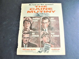 The Caine Mutiny-1954 film-Humphrey Bogart, José Ferrer-Page Movie Ad. - £6.53 GBP
