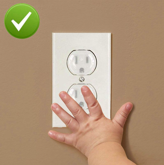Angel Of Mine Baby Safety Outlet Plugs BPA Free - 12 pieces Toddler Safety - £7.55 GBP