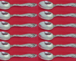 Decor by Gorham Sterling Silver Demitasse Spoon Set 12 Pieces 4 1/2&quot; - £371.37 GBP