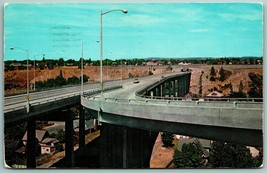 New Maple Street Bridge Spokane WA Washington Chrome Postcard J11 - £7.02 GBP