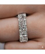5 CTS Radiant Lab Grown Diamond Full Eternity Band 14k White Gold Weddin... - $2,364.35