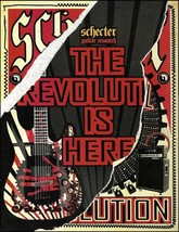 Schecter Guitar Research Revolution series guitar advertisement 2009 ad print - $4.50