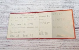 Willie Nelson &amp; Family 1998 Marin Center Ticket stub San Rafael CA June 14th - £15.82 GBP