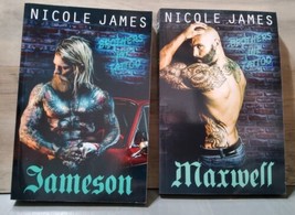 Brothers Ink Tattoo Book 1/2 Jameson Maxwell Nicole James SIgned PB Erotic 2016 - £33.40 GBP