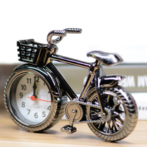 Vintage Bicycle Alarm Clock - Perfect for Home Decor and Unique Gifts - $10.78