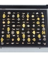 Fashion Ring Lot 90 piece Gold Tone Silver Tone Various Sizes Boho Rhine... - $1,118.84 MXN