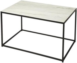 Coffee Table Cocktail Modern Contemporary Cocoa Distressed White Black Brown - £786.12 GBP