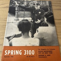 SPRING 3100 NYPD MAGAZINE SEPTEMBER  1966 - $134.09 MXN