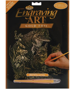 Gold Foil Engraving Art Kit 8&quot;X10&quot;-Fox &amp; Cubs - $238.56 MXN