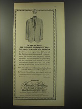 1956 Brooks Brothers Clothing Ad - For men and boys.. our exclusive Brooksweave  - £14.60 GBP