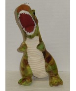 T Rex tyrannosaurus Plush 14&quot; Stuffed Animal Toy green Brown Dinosaur - $20.17 CAD