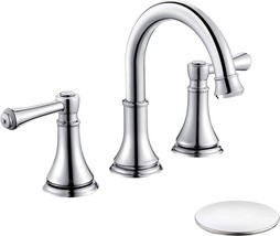 High Arc Modern Bathroom Vanity Faucet With Brass 360° Swivel Spout,, Up... - £61.75 GBP