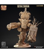 3D Printed Clay Cyanide Aztec Golem Pantheon of Aztecs Ragnarok D&amp;D - $953.22 MXN