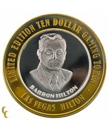 Barron HIlton Las Vegas HIlton Casino Gaming Token .999 Silver Ltd Edition - $65.73