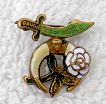 Vintage Daughters of The Nile Enameled Brooch Pin Mini 5/8 Inch - $228.88 MXN