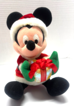 Mickey Mouse Disney Christmas Holiday Singing Plush 9in Tested LIGHTS UP... - $459.39 MXN