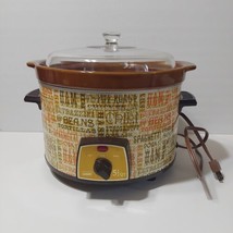 Vintage Montgomery Ward 5 1/2 Qt. Brown Crock Pot Slow Cooker MCM Tested Works! - £35.72 GBP