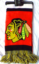 NHL Chicago Black Hawks Men Women Winter Scarf New With Tags - £7.50 GBP