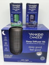 Yankee Candle Bronze Sleep Diffuser Kit Waterless Calm Night + 2 Bonus Refills! - £29.35 GBP