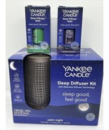 Yankee Candle Bronze Sleep Diffuser Kit Waterless Calm Night + 2 Bonus R... - £29.00 GBP