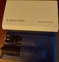 Philip Stein Calf Italian Stitched Black Leather Watch Band 12-CISB 19mm... - £64.63 GBP