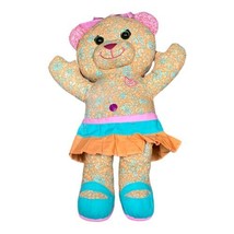 Doodle Bear Plush Stuffed Toy Orange & Teal Write On Washable Teddy Bear 2005 - £14.70 GBP