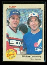 Vintage 1983 Fleer Super Star Baseball Card #638 Fisk Carter All-Star Catchers - £7.53 GBP