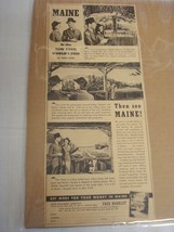 1939 World&#39;s Fair Ad Maine Pavilion Then See Maine - £7.81 GBP