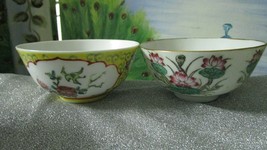 JAPANESE MID CENTURY CERAMIC BOWL HANDPAINTED IN HONG KONG PICK 1 [88] - $30.00