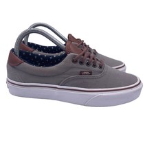 Vans Era 59 Frost Gray Plus Low Top Canvas Skate Shoes Mens 6.5 Womens 8 - $39.59