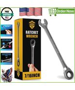 Unbreakable 7/16&quot; Ratchet Wrench - Lightweight &amp; Reliable Mechanic Tool - $227.55 MXN