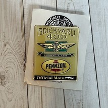 Vtg Brickyard 400 Pennzoil Official Motor Oil Pin August 1995 Motor Speedway NEW - £7.92 GBP