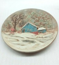 MONIQUE Platter Home Decor  Decorative Pottery 13 1/4”D Signed Dated  27... - $48.51