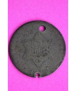 Dateless Trime 3 Three Cent Silver Dime Low Grade Holed Exact Coin Shown 16 - $25.74 CAD