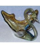 Italian Mid Century Vintage Murano Style Art Glass Swan 3 - $24.95