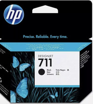 Genuine HP 711 80-ml Black DesignJet Ink Cartridge CZ133A OEM  SEALED 10/23 - $29.99