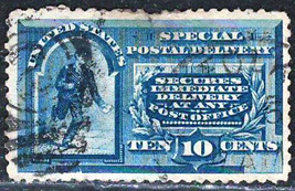 Us Clearance Fine Used Special Delivery Stamp 10c Ultramarine - £1.14 GBP