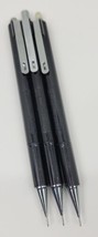 3 VTG Pentel P245 Mechanical Drafting Pencil Lot Japan Black & Silver - $29.02
