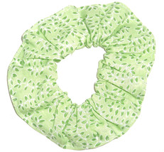 Hair Scrunchie Green Leaves Blue Pink Mint  Ponytail Holder Scrunchies b... - $6.92+