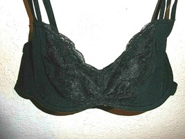 34C intiMint by Cosabella Strappy Underwire Demi Bra w/Half Lace Unlined... - $19.56